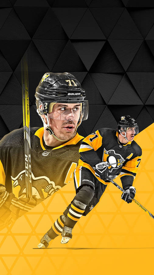 Evgeni Malkin Geometric Triangles Poster Art Wallpaper