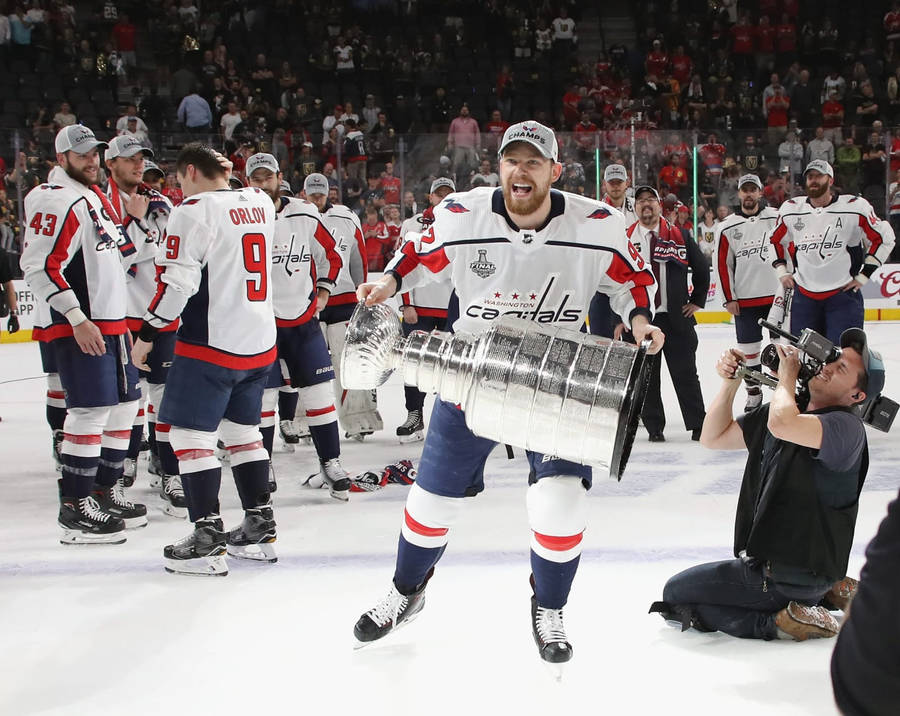 Evgeny Kuznetsov With Trophy Wallpaper