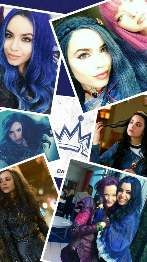 Evie Collage Descendants 2 Wallpaper