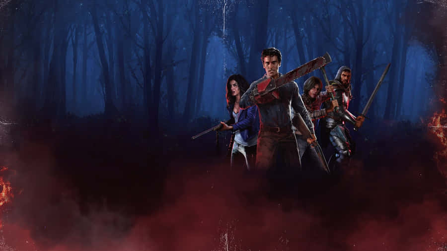 Evil Dead Forest Survivors Wallpaper