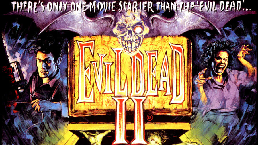 Evil Dead Ii Retro Wallpaper