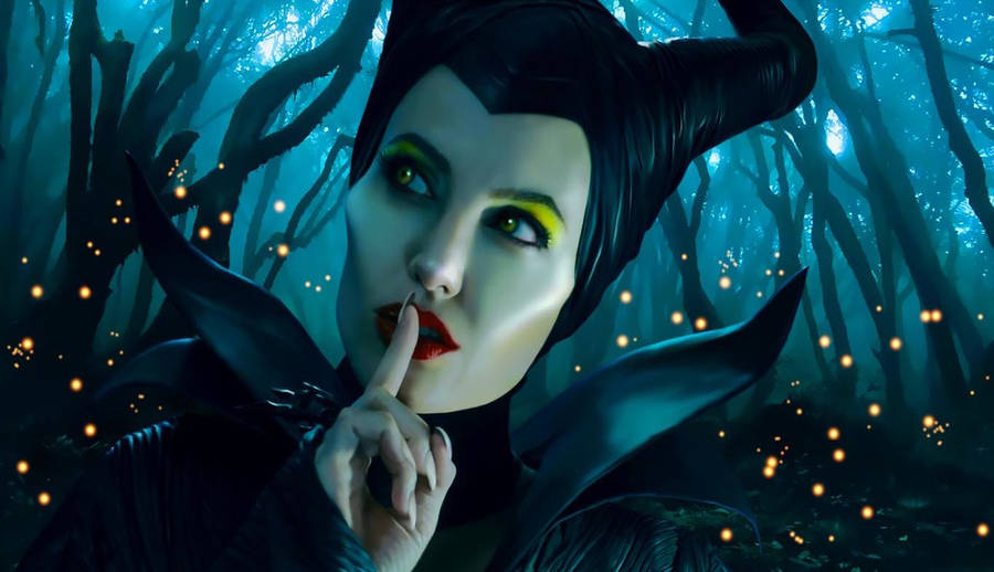 Evil Fairy Maleficent Shushing Wallpaper