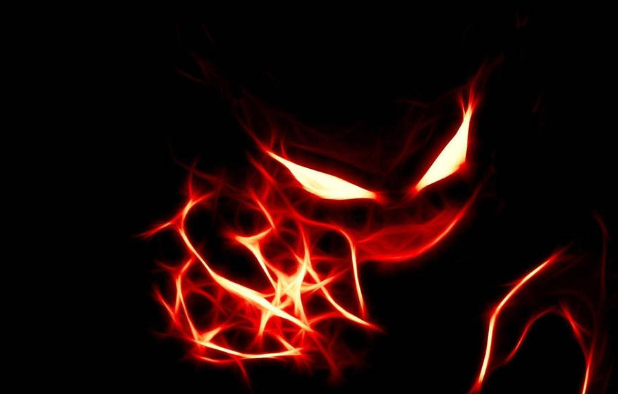 Evil Haunter Red Glow Wallpaper