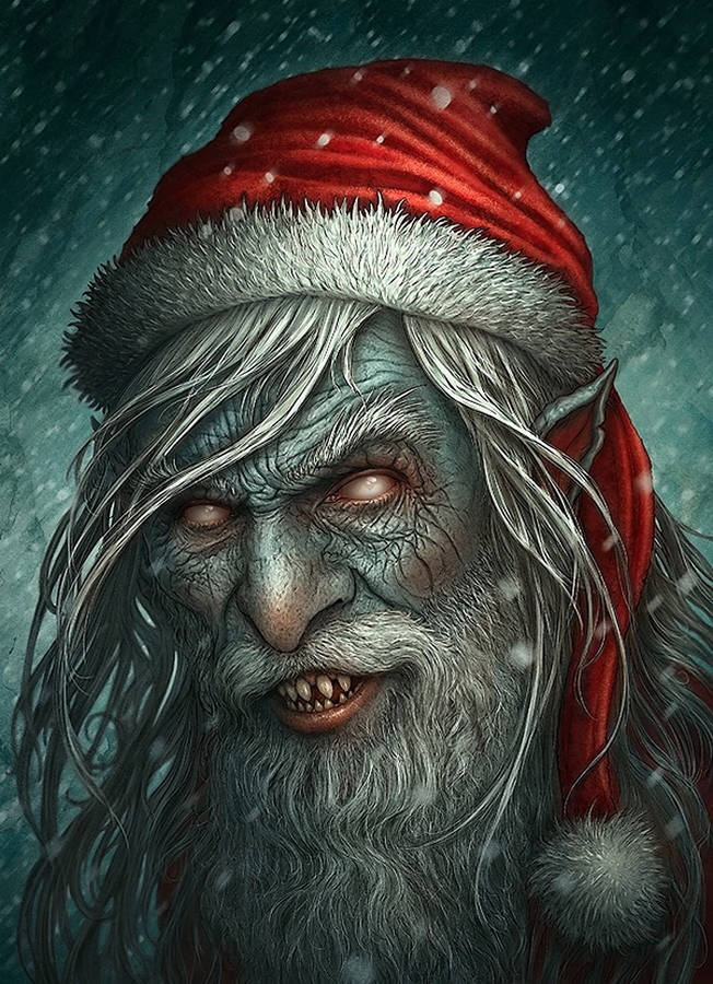 Evil Santa - A Dark Twist On Christmas Tradition Wallpaper