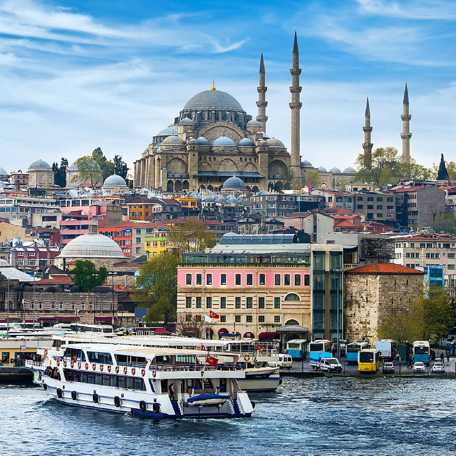 Exceptional Istanbul's Süleymaniye Mosque Wallpaper