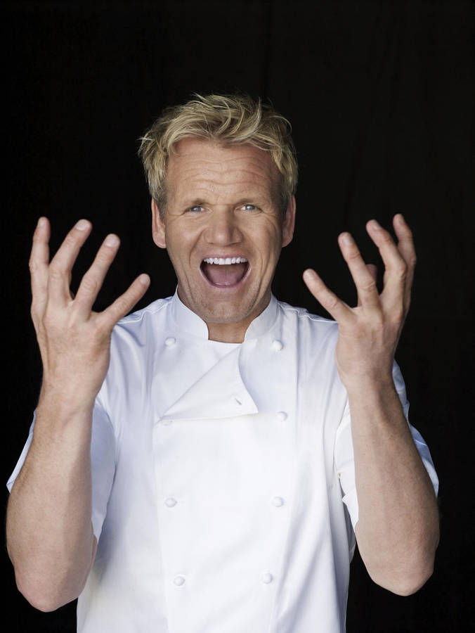 Excited Chef Gordon Ramsay Wallpaper