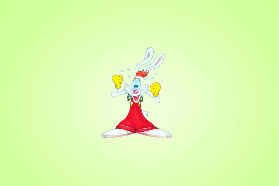 Excited Roger Rabbit Cartoon Wallpaper