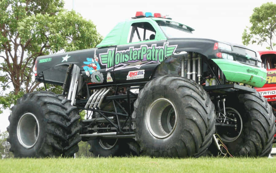 Exciting Off-road Adventure With Monster Truck Wallpaper