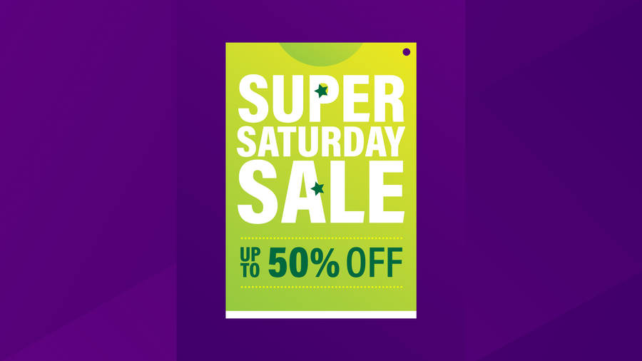 Exciting Super Saturday Sale Wallpaper