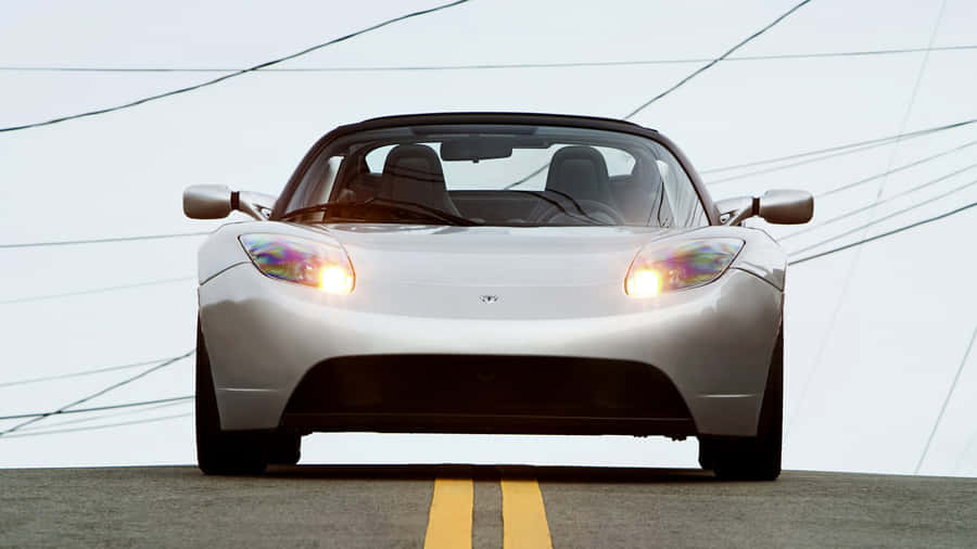 Exhilarating Speed - The Tesla Roadster Wallpaper