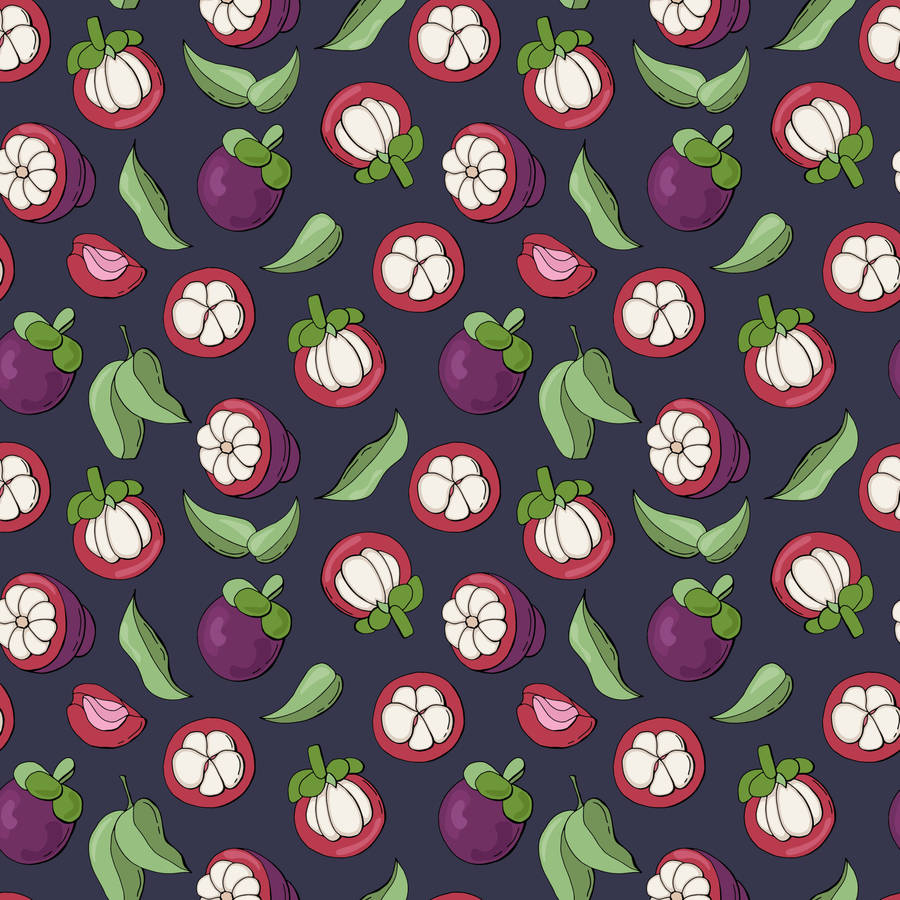 Exotic And Tasty Mangosteen Fruit Wallpaper