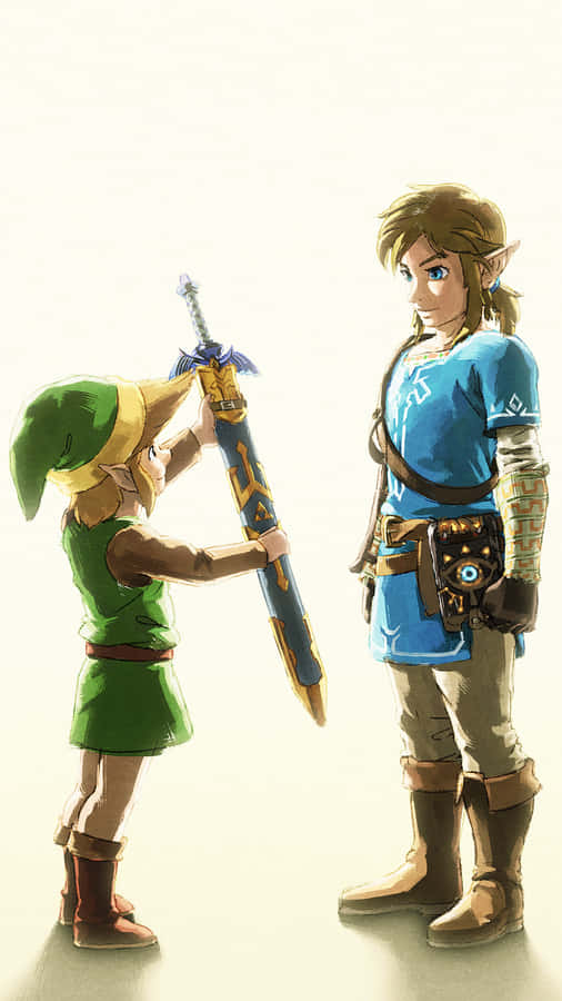 Experience A Nostalgic Journey With The Officially Licensed Zelda Phone. Wallpaper