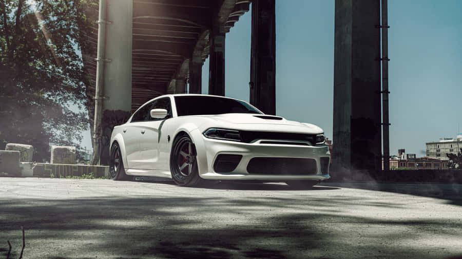 Experience Aggressive Speed And Power With The Dodge Hellcat Wallpaper