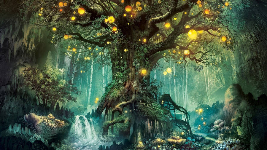 Experience The Mystical Magic Of The Forest Wallpaper