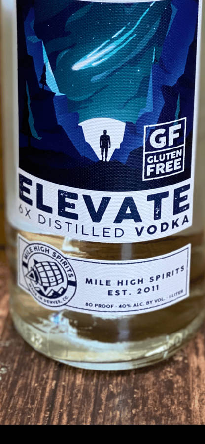 Experience The Pinnacle Of Taste With Mile High Spirits Elevate Distilled Vodka Wallpaper