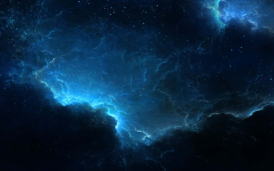 Experience The Power Of Blue Lightning Wallpaper