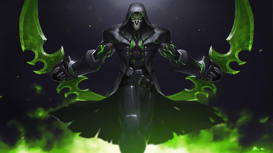 Experience Victory With Genji And His Shuriken Wallpaper