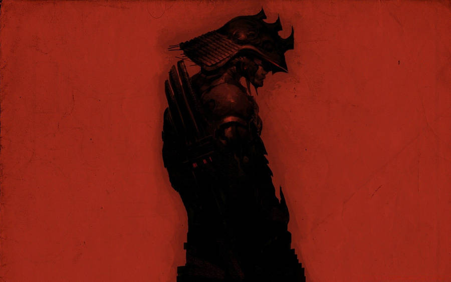 Experienced Warrior - A Samurai Art Portrait Wallpaper