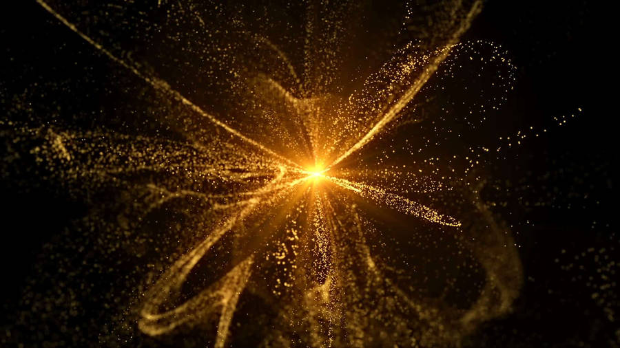 Exploding Gold Dust Wallpaper