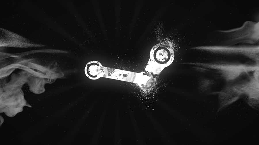 Exploding Steam Gauge Blackand White Wallpaper