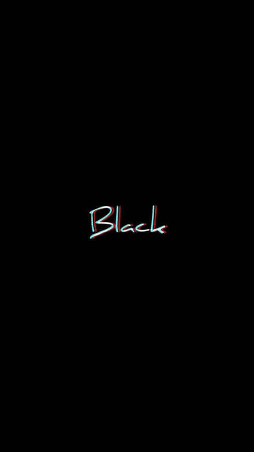 Explore An Abstract, Futuristic World In Black Glitch Wallpaper