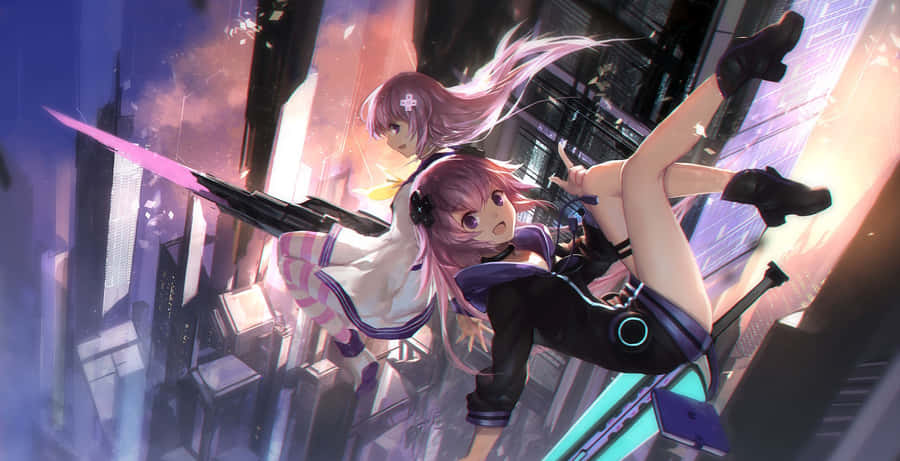 Explore An Alternate Universe With Hyperdimension Neptunia Wallpaper