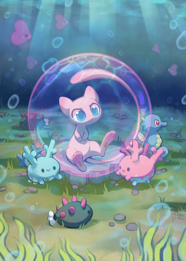 Explore And Discover The Depths Of The Sea With Mew Wallpaper