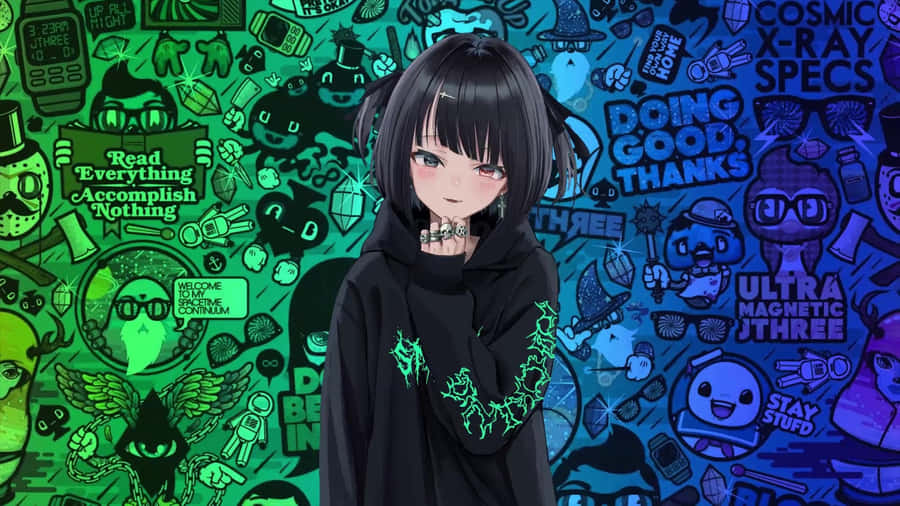 Explore The Depths Of The Emo Anime Genre Wallpaper