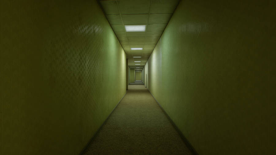 Exploring The Backrooms Wallpaper