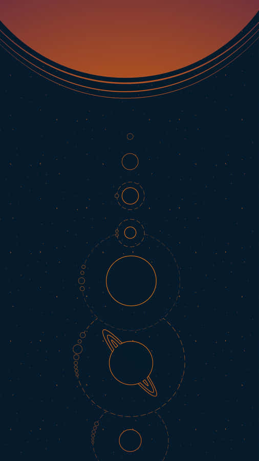 Exploring The Minimalist Cosmos Wallpaper