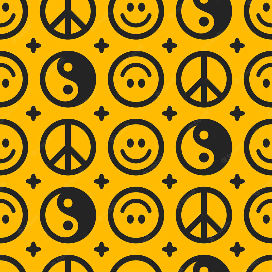 Expressive Art Through The Peace Symbol Wallpaper