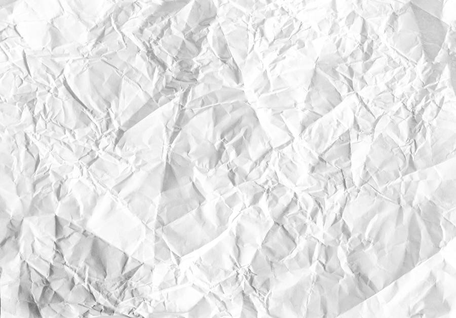 Exquisite Crumpled White Paper Texture Wallpaper