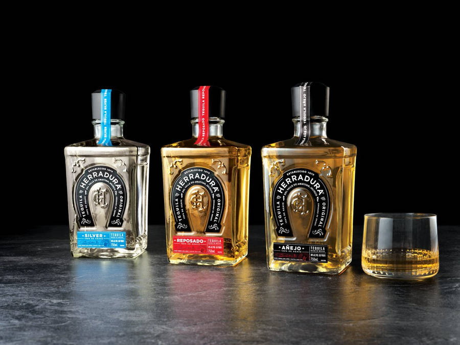 Exquisite Miniature Herradura Tequila Bottle Wallpaper