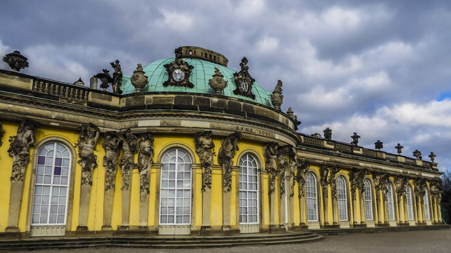 Exterior Of Sanssouci Palace Potsdam Wallpaper