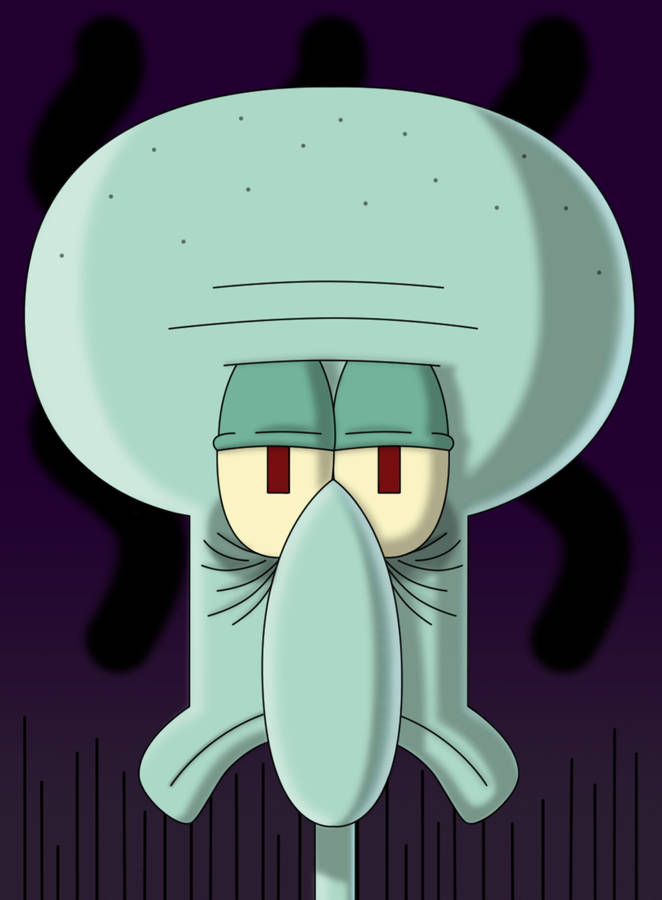 Extremely Sad Squidward Wallpaper