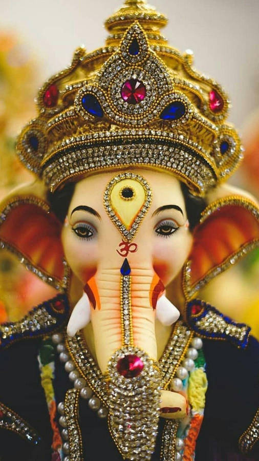 Face Of Ganesh Mobile Wallpaper