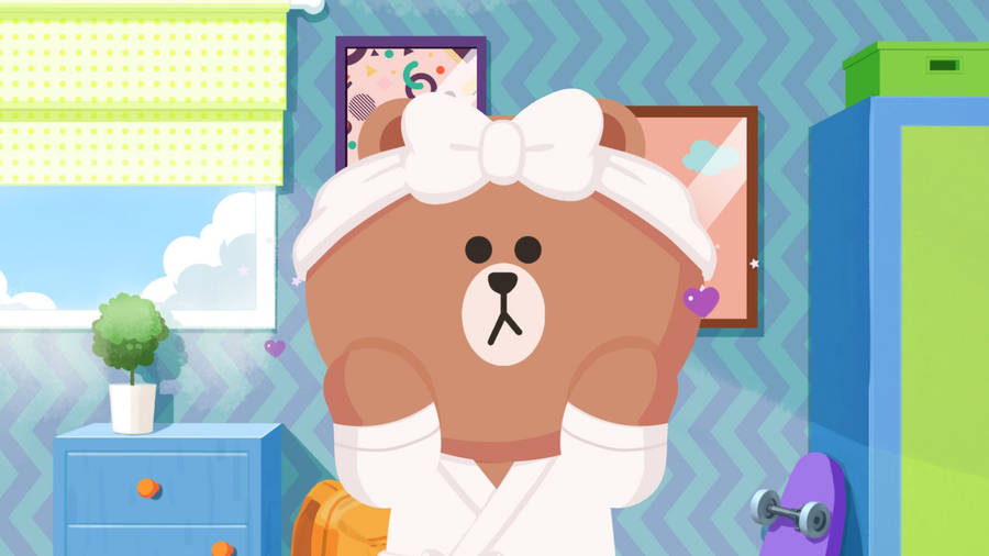 Facial Care Choco Line Friends Wallpaper