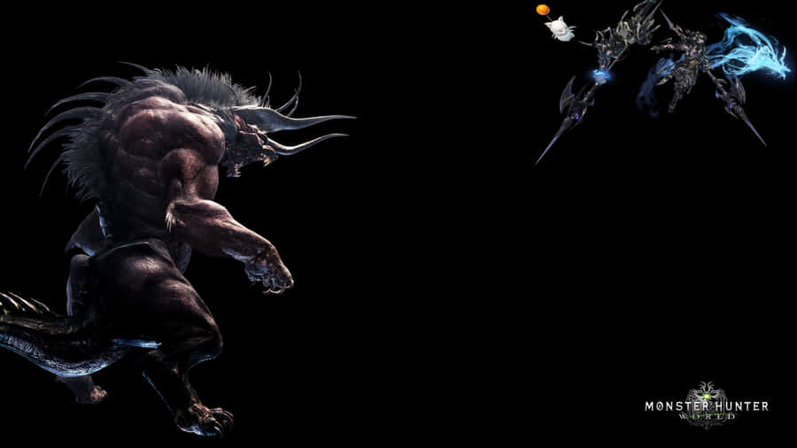 Facing The Monster With Courage Wallpaper