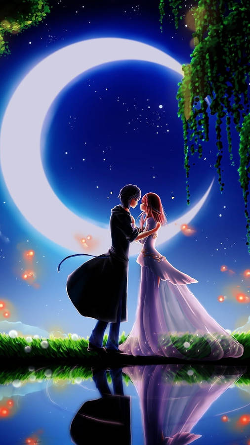 Fairy Tale Love Cartoon Wallpaper