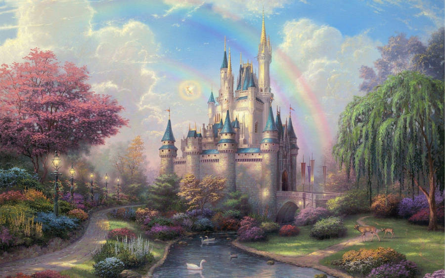 Fairytale-like Disney Castle Wallpaper