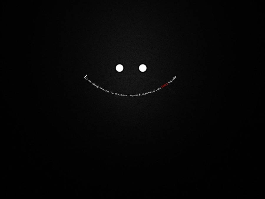 Fake Smile Aesthetic Black Quotes Wallpaper