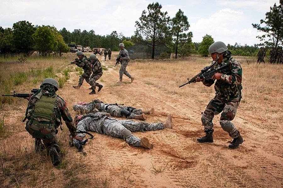 Fallen Men With Indian Army Wallpaper