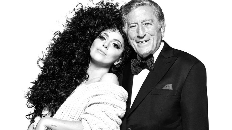 Famous Artists Tony Bennett And Lady Gaga Wallpaper