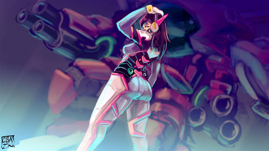 Fan Art Sexy Dva Wallpaper