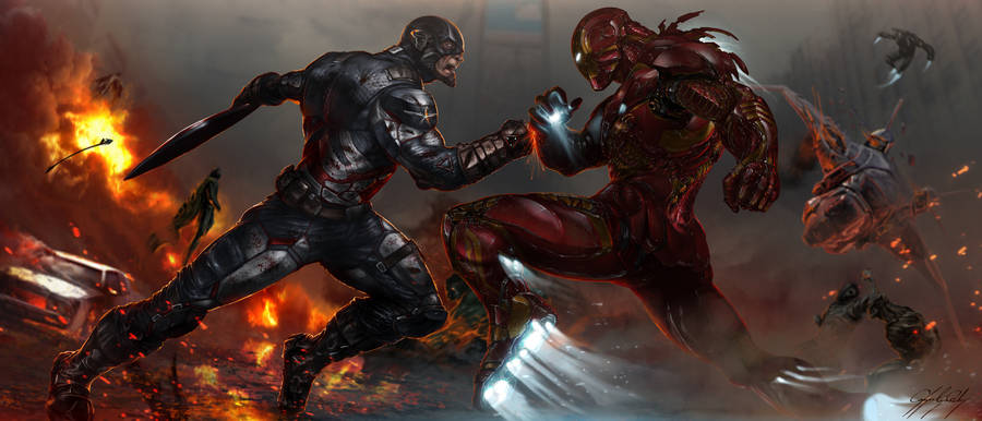 Fanart Poster For Captain America Civil War Wallpaper