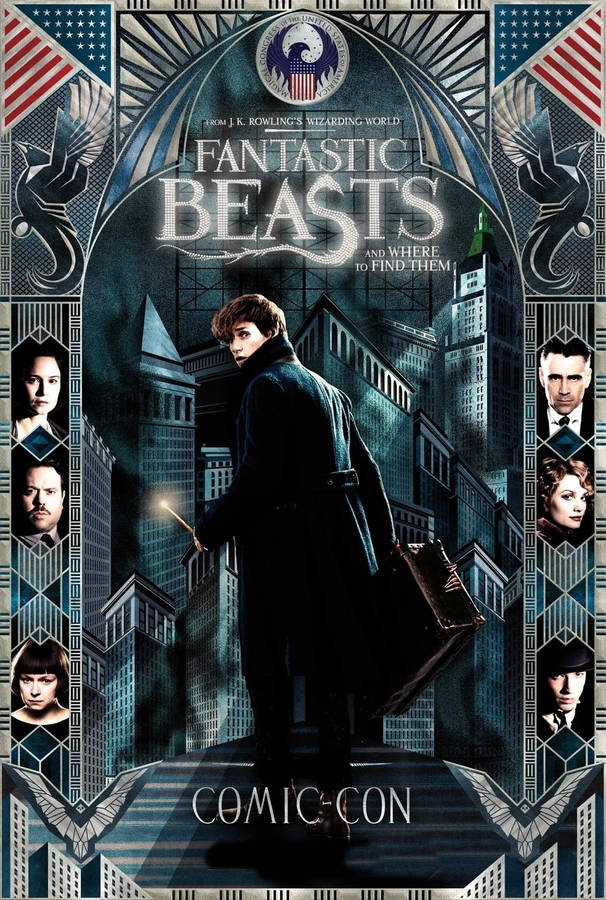 Fantastic Beasts And Where To Find Them Comic Con Poster Wallpaper