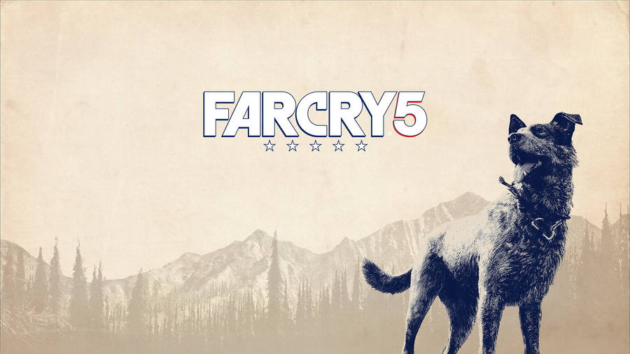 Far Cry 5 Boomer Against Brown Mountain Wallpaper