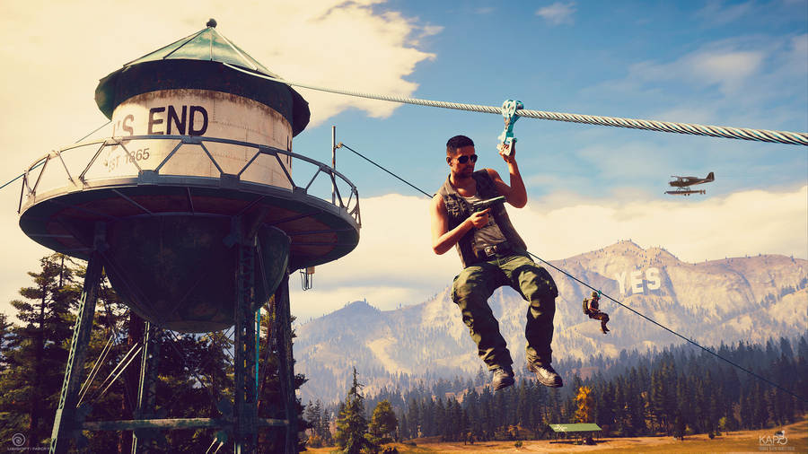 Far Cry 5 Fall's End Zipline Wallpaper