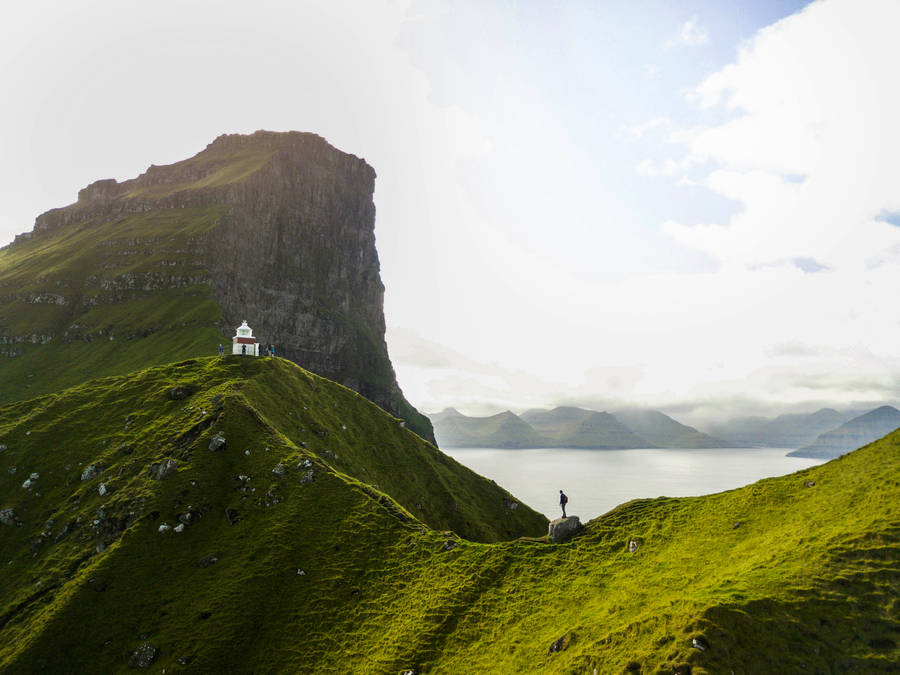 Faroe Islands Kallur Lighthouse Wallpaper