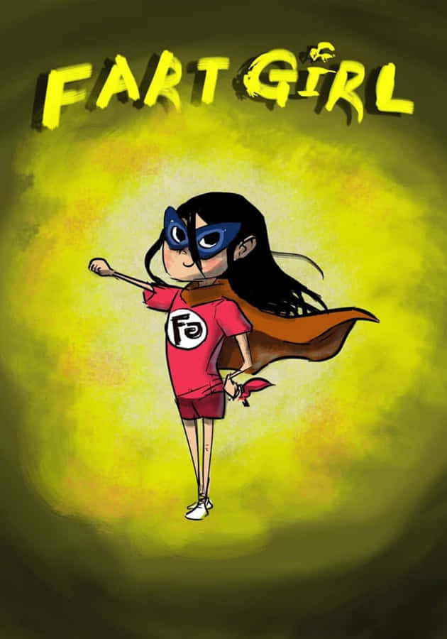 Fart Girl Cartoon Hero Wallpaper